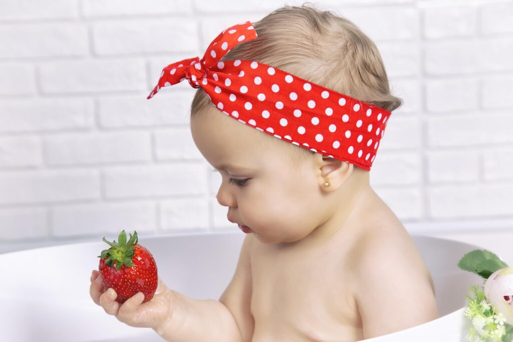 strawberries, girl, bebe, fruit, bathroom, milk, bebe, bebe, bebe, bebe, bebe